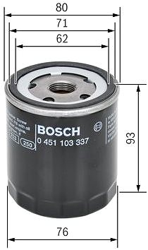 Olajszűrő BOSCH 0 451 103 337 ...