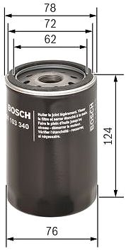Olejový filtr BOSCH Olejový filtr 0 451 103 340 ...