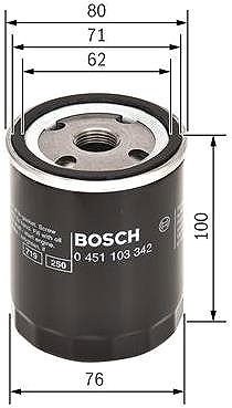 Olajszűrő BOSCH 0 451 103 342 ...