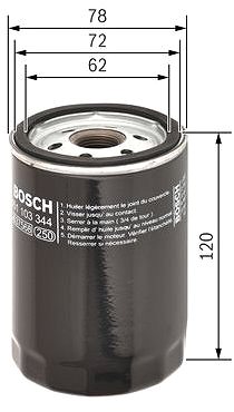 Olejový filtr BOSCH Olejový filtr 0 451 103 344 ...