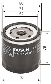 Olejový filtr BOSCH Olejový filtr 0 451 103 351 ...