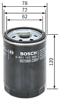 Olajszűrő BOSCH 0 451 103 369 ...