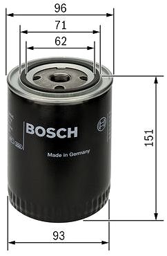 Olajszűrő BOSCH 0 451 203 012 ...