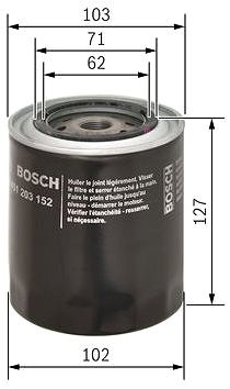 Olajszűrő BOSCH 0 451 203 152 ...