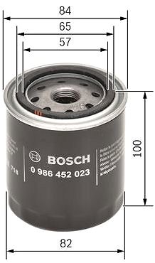 Olejový filtr BOSCH Olejový filtr 0 986 452 023 ...