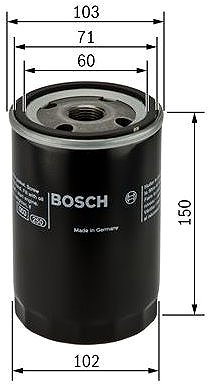 Olajszűrő BOSCH 0 986 452 063 ...