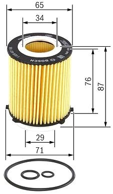 Olajszűrő BOSCH F 026 407 166 ...
