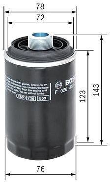 Olejový filtr BOSCH Olejový filtr F 026 407 179 ...