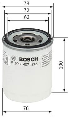 Olajszűrő BOSCH F 026 407 245 ...