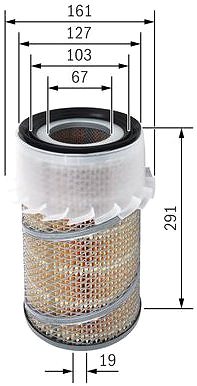 Vzduchový filtr BOSCH Vzduchový filtr 1 457 429 933 ...