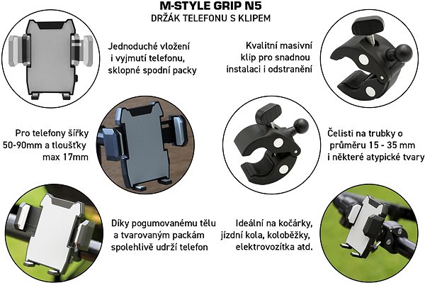 Phone Holder M-Style Grip Phone Holder with Clip N5 ...