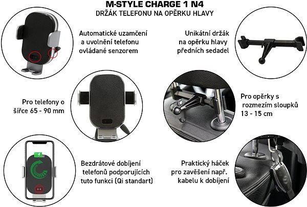 Phone Holder M-Style Charge 1 Headrest Phone Holder N4 ...