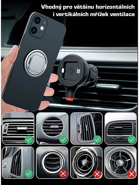 Phone holder SEFIS Quick Phone Holder for N7 Ventilation Grille ...