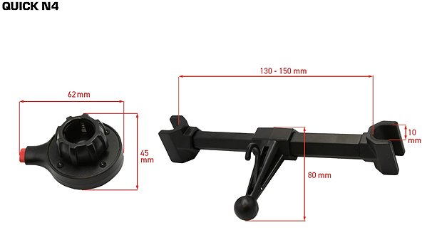 Phone holder SEFIS Quick Phone Holder for Headrest N4 ...