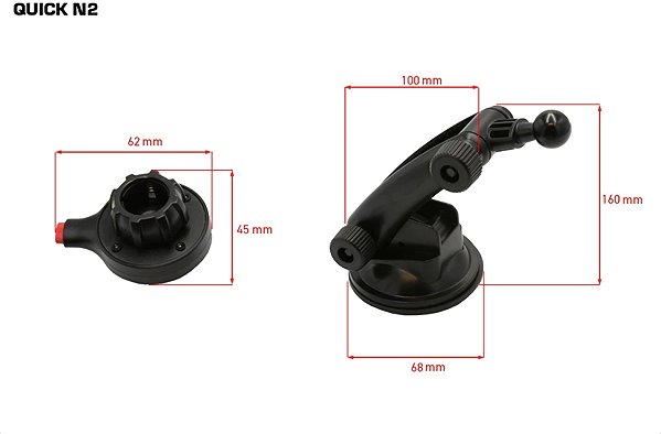 Phone holder SEFIS Quick phone holder with suction cup N2 ...