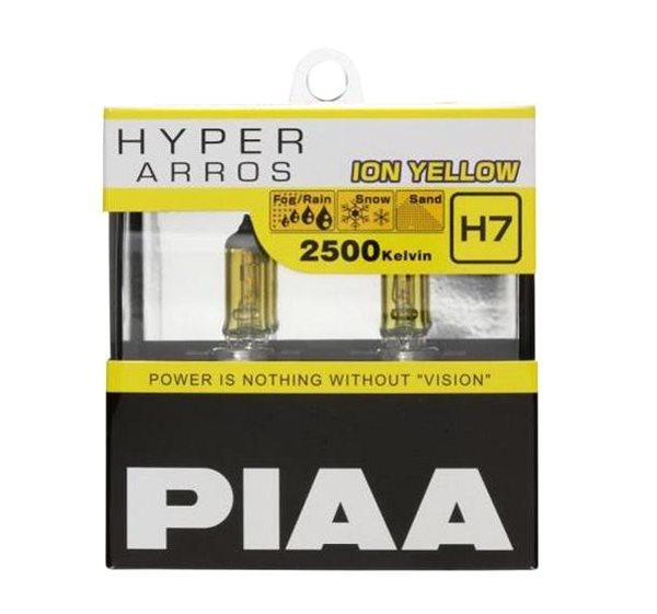 Autožiarovka PIAA Hyper Arros Ion Yellow 2500 K H7 –⁠ teplé žlté svetlo 2500 K na použitie v extrémnych podmienkach ...