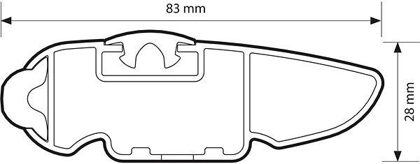 Strešné nosiče NORDRIVE Strešný nosič Audi A3 Sportback 5-dverový 2004 – 2012 ...