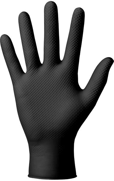 Pracovní rukavice MERCATOR Prémiové rukavice gogrip black 50ks (velikost L) ...