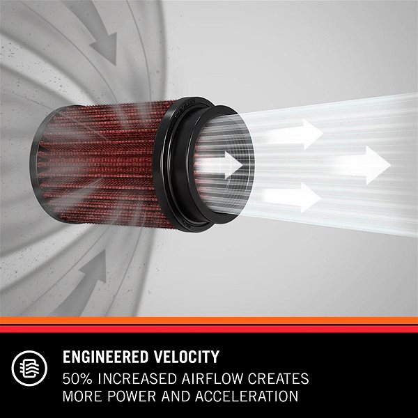 Vzduchový filter K&N RC-2500 univerzálny okrúhly skosený filter so vstupom 49 mm a výškou 64 mm ...