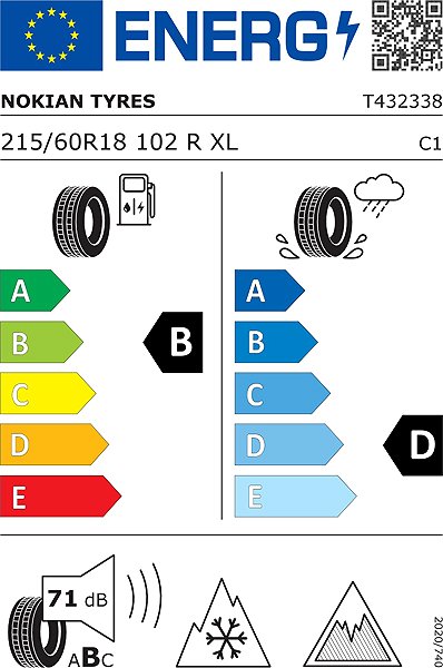 Zimná pneumatika Nokian Hakkapeliitta R5 SUV 215/60 R18 102 R XL Energetický štítok