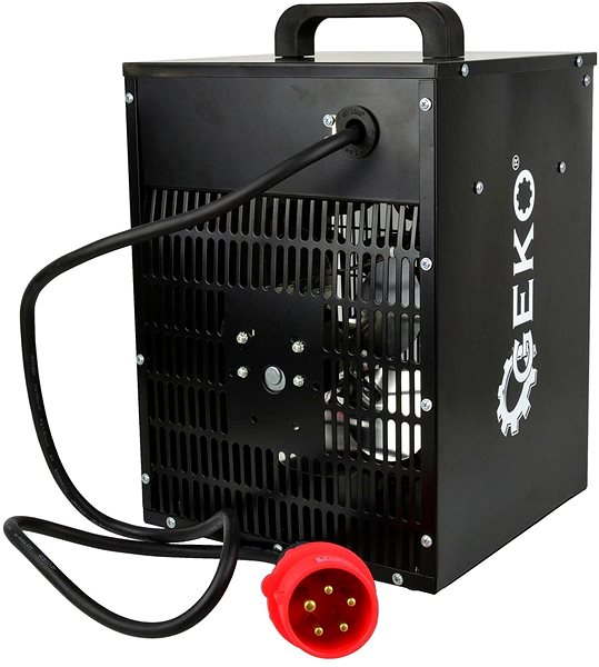 Teplovzdušný ventilátor GEKO Elektrický ohrievač vzduchu s ventilátorom 5 kW ...