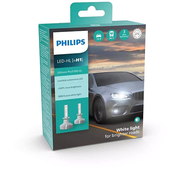 LED autóizzó Philips LED H1 Ultinon Pro5100 HL ...