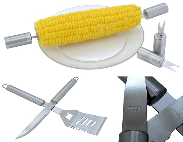 Grill szett Cattara Grill eszköz készlet, alumínium kofferban, 30 db ...