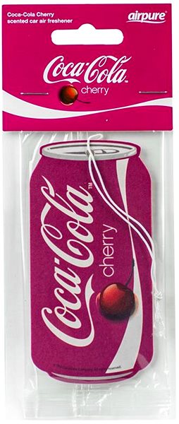 Autóillatosító Airpure Coca-Cola Függő illatosító, Coca Cola Cherry illat - dobozos ital dizájn ...