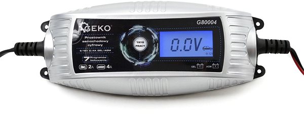 Nabíječka autobaterií Geko automatická digitální nabíječka 4A ...