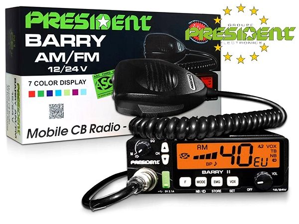 PRESIDENT BARRY II FM ASC 12/24 V za 2 529 Kč - Radiostanice | Alza.cz