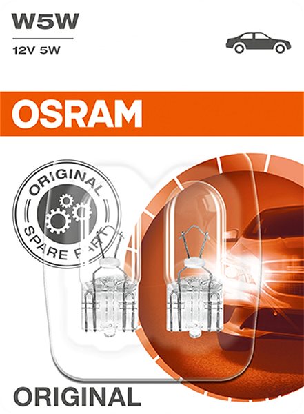 Autožárovka Osram Originál W5W, 12V, 5W, W2.1x9.5d, 2 kusy v balení ...