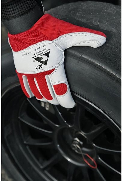 Pracovné rukavice ACI pracovné rukavice červeno-biele veľkosť M ...