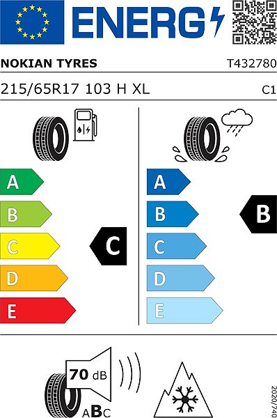 Zimná pneumatika Nokian Tyres Snowproof 2 Suv 215/65 R17 103H Xl Zimná Energetický štítok
