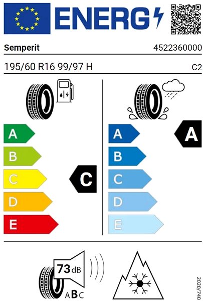 Zimná pneumatika Semperit Van-Allseason 195/60 R16 99/97 H Energetický štítok