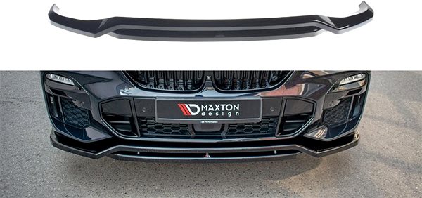 Spojler Maxton Design spojler pod predný nárazník pre BMW X5 G05 M-Pack, čierny lesklý plast ABS ...