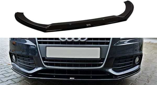 Spojler Maxton Design spojler pod predný nárazník ver. 2 na Audi A4 B8, čierny lesklý plast ABS ...