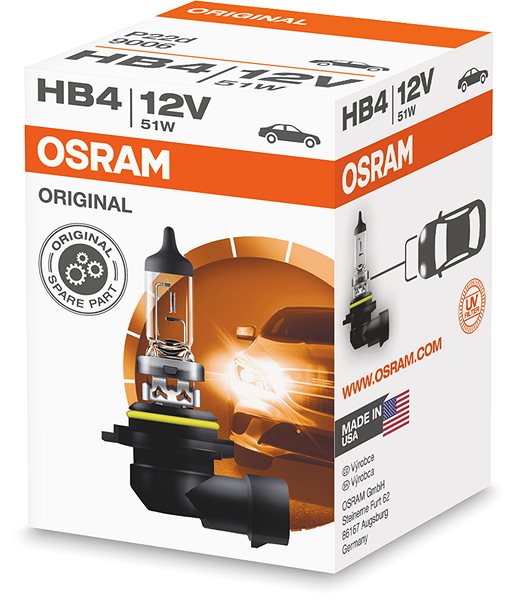 Autožiarovka OSRAM HB4 originál, 12 V, 51 W, P22d ...