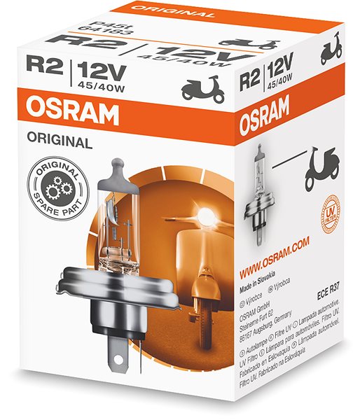 Autožiarovka OSRAM R2 originál, 12 V, 45/40 W, P45t ...
