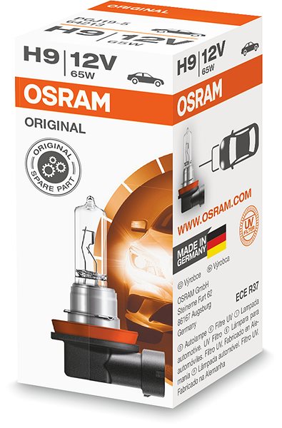 Autožiarovka OSRAM H9 originál, 12 V, 65 W, PGJ19-5 ...