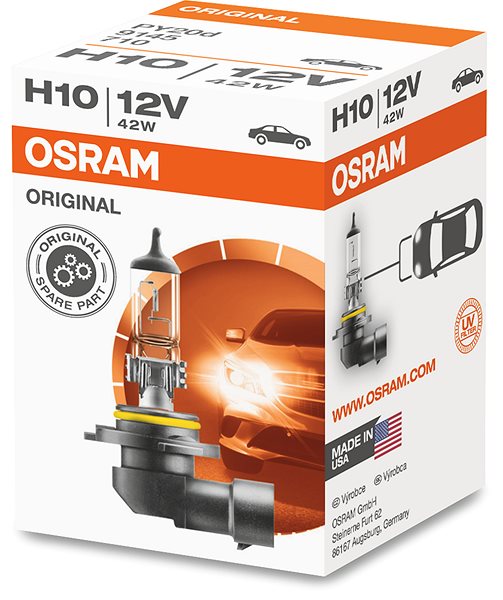 Autožiarovka OSRAM H10 originál, 12 V, 42 W, PY20d ...