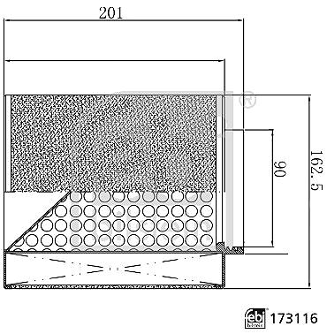 Vzduchový filter FEBI BILSTEIN Vzduchový filter 173116 ...