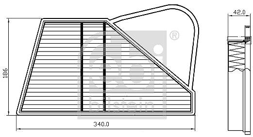 Vzduchový filter FEBI BILSTEIN Vzduchový filter 173606 ...