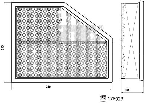 Vzduchový filter FEBI BILSTEIN Vzduchový filter 176023 ...