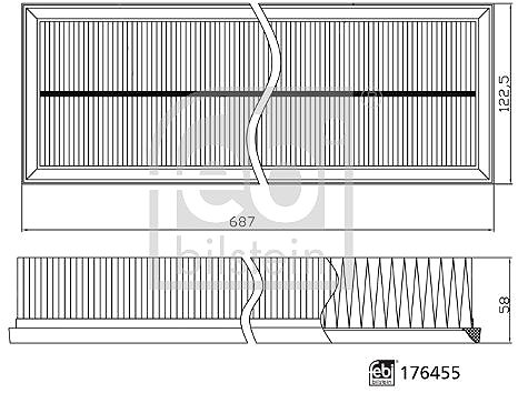 Vzduchový filter FEBI BILSTEIN Vzduchový filter 176455 ...