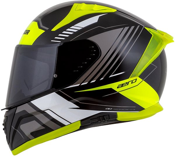 Motoros sisak CASSIDA Aero Drome 2025, fekete/ fluo sárga/ fehér/ szürke, 2XL ...