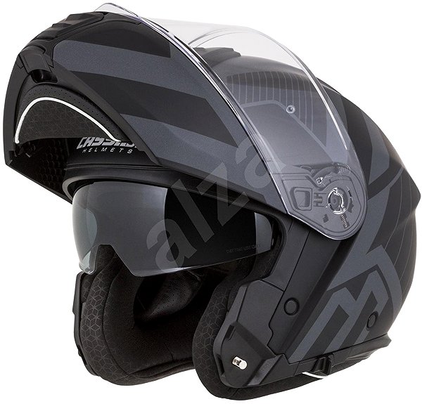 CASSIDA Modulo 2.1 Profile Vision 2025 motorcycle helmet, matt black/grey/reflective, Pinlock ready, size L.