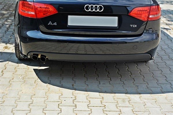 Spojler Maxton Design bočné difuzéry pod zadný nárazník pre Audi A4 B8, čierny lesklý plast ABS ...