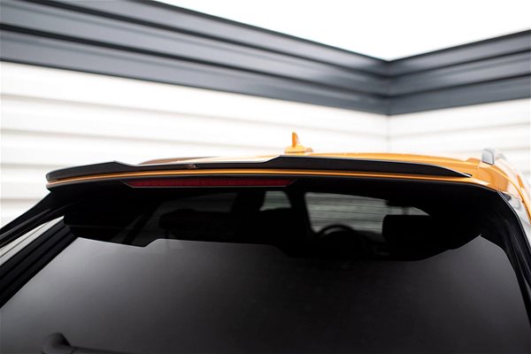 Spoiler Maxton Design spoiler extension ver.1 for Audi Q8 S-Line/SQ8 Mk1, black glossy ABS plastic .
