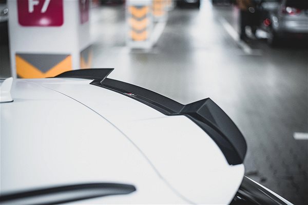 Spoiler Maxton Design spoiler extension ver.2 for Audi RS6 C7, black glossy ABS plastic .