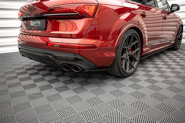Spoiler Maxton Design side diffusers under the rear bumper for Audi SQ7 Mk2 Facelift .